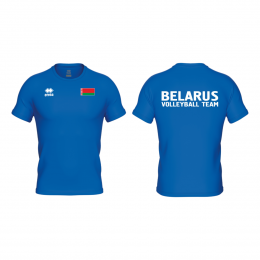 Футболка спортивная ERREA EVO BELARUS VOLLEYBALL TEAM Синяя