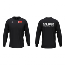Кофта разминочная ERREA MADISON BELARUS VOLLEYBALL TEAM Чёрная