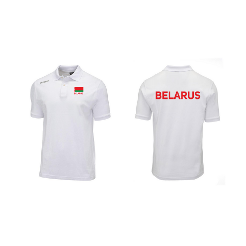 Рубашка поло ERREA TEAM белая BELARUS