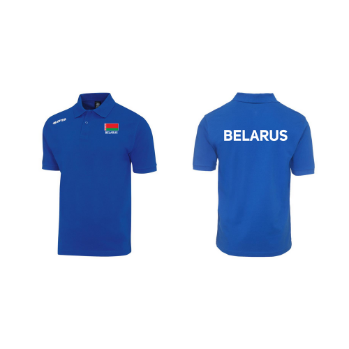 Рубашка поло ERREA TEAM синяя BELARUS