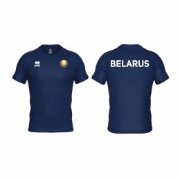 Футболка спортивная  ERREA EVO BELARUS c гербом РБ Тёмно-синяя