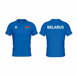Футболка спортивная  ERREA EVO BELARUS c флагом РБ Синяя