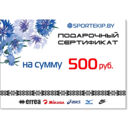 Подарочный сертификат SPORTEKIP.BY - 500 BYN