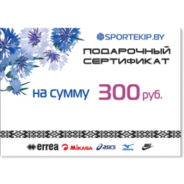 Подарочный сертификат SPORTEKIP.BY - 300 BYN