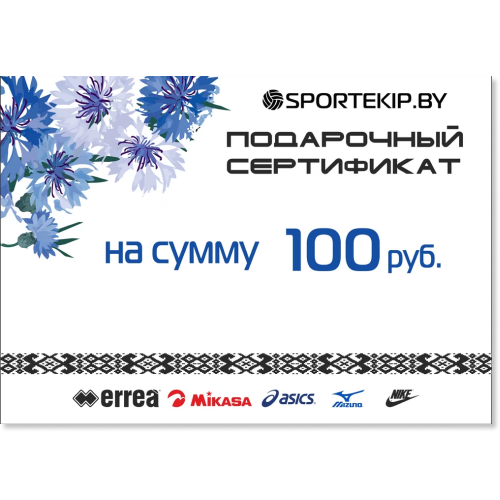 Подарочный сертификат SPORTEKIP.BY - 100 BYN